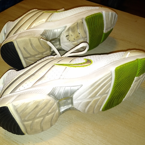 RARE 2005 NIKE AIR Voss II Phylite Running Shoes Lady's 9 White & Lime Green - Picture 10 of 12
